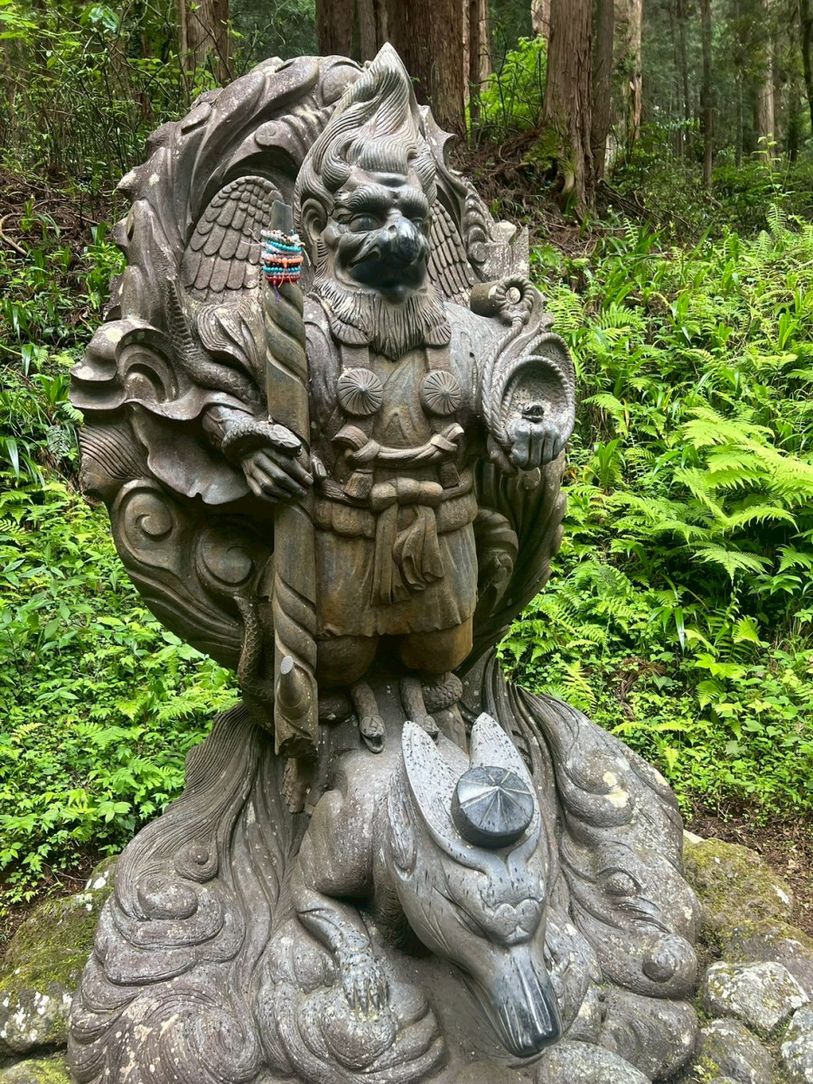 動了尊天狗化身像